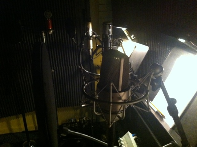 vocal booth ready for action